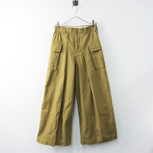 美品 45R 45rpm フォーティファイブアール サードオックス DECK PANTS 2/カーキ パンツ ワイド イージー ゴム【2400013897129】