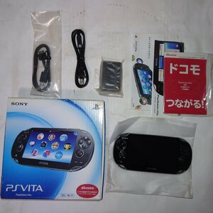 Q10736【発送可!本体美品!】SONY ソニー PS Vita 3G/Wi-Fiモデル PCH-1100 ブラック