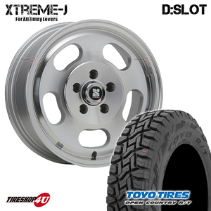 4本セット XTREME-J D:SLOT DSLOT 16x6.5J 5/114.3 +30 PL TOYO OPEN COUNTRY R/T 215/70R16 ブラックレター RAV4 デリカD5 フォレスター