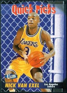 【ニックヴァンエクセル】NBA97-98 Fleer Ultra QuickPicks #QP10 NickVanExel/LosAngelesLakers