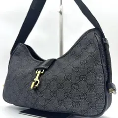 【極美品】GUCCI ワンショルダー GGキャンバス ジャッキー ゴールド金具