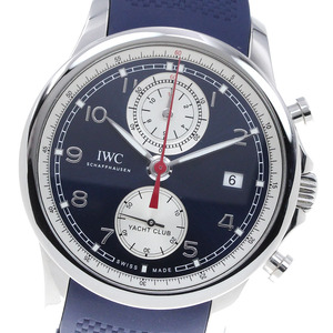 IWC IWC SCHAFFHAUSEN IW390507 ポルトギーゼ ヨットクラブ クロノグラフ 自動巻き メンズ 美品 保証書付き_832028