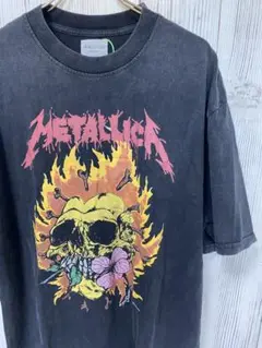 メタリカ METALLICA Tシャツ ダメージ加工 ブラック M