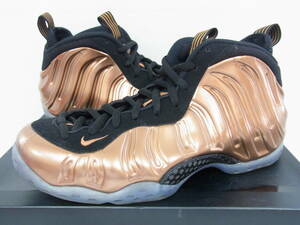 美中古箱付 2017 NIKE AIR FOAMPOSITE ONE COPPER BLACK METALLIC ナイキ エア フォームポジット ワン カッパー 27cm US9 314996-007