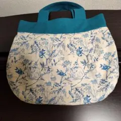 ハンドメイド 花と鳥のグラニーバッグ