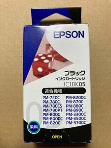 【EPSON】エプソン ブラックインクカートリッジ IC1BK05 黑★純正