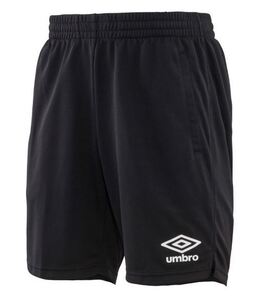 【KCM】Z-umbro-305-160★展示品★【UMBRO/アンブロ】キッズ ジュニア　プラクティスニットパンツ　サッカー　UUJPJD85　ブラック　160