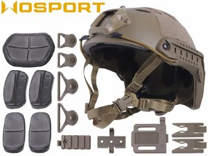 WO-HLM-003T　WoSporT FAST CARBONタイプ ヘルメット ハイグレードバージョン M-SIZE TAN