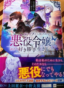 DREノベルス　日之影ソラ／輝竜司　ループから抜け出せない悪役令嬢は、諦めて好き勝手生きることに決めました１巻