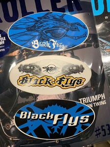 BLACKFLYSブラックフライ ステッカー 正規品 USA サングラス USDM 3枚セット 輸入 送料110円 90年代 西海岸 希少 sticker ④ 希少