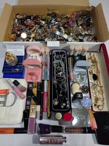 1円〜 アクセサリー まとめて 腕時計 ネックレス 指輪 ブローチ イヤリング タイピン CHANEL Dior 他 SILVER 925 刻印含 ジャンク まとめ 