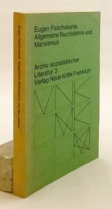 洋書 マルクス主義と法理学　『Allgemeine Rechtslehre und Marxismus』　エフゲニー・パシュカーニス著　カール・コルシュ 3版 ●法哲学