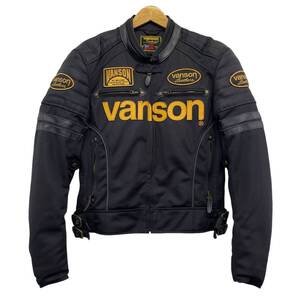 【美品】 VANSON バンソン VS16101S メッシュジャケット 黒系 ブラック系 Lサイズ 12371-100