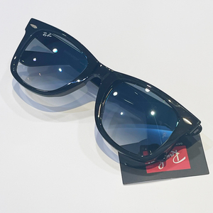 RayBan レイバン ウェイファーラー WAYFARER サングラス メガネフレーム 52□22 ブラック ブルー RB2140F 901/3F 新品未使用 正規品