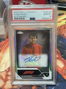 【PSA10】 Topps Chrome Formula 1 ALAIN PROST 直筆サインカード Autograph