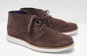 コールハーン C12020 ルナグランド スエード チャッカブーツ ブラウン 9M シューズ 茶色 COLE HAAN LUNARGRAND CHUKKA 