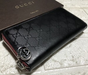 正規品//GUCCIインプリメラウンドファスナー／シリアル番号212110