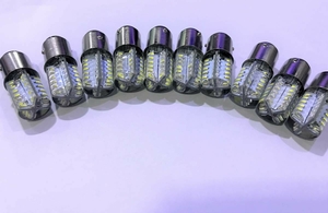 24V用 S25 LED 48連　シングル球　シリコンタイプ　ホワイト発光　10個セット　トラック　トレーラー　バス　ダンプ　重機