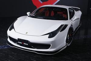 SVR/スーパーヴェローチェレーシング フェラーリ 458 イタリア フロント スポイラー FRP エアロ パーツ Ferrari 458 Ferrari LIP SPOILER