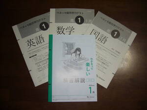 ★ 未使用　高1　進研模試　2019年度　1月　2020年 1月実施　ベネッセ　総合学力テスト　英語　数学　国語　解答解説　高1生　高一