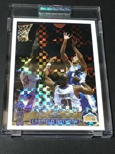 Carmelo Anthony　03-04　Topps Chrome　Rookie X-Fractor　220枚限定　カーメロ・アンソニー　RC　ルーキー　LeBron 同期　Refractor