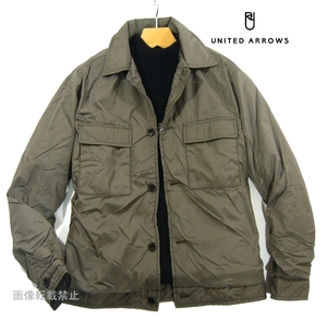 新品 未使用 ☆ ユナイテッドアローズ　軽量 撥水 ナイロンタフタ ブルゾン　M　カーキ系　ジャケット UNITED ARROWS GLR