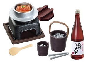 内袋未開封 リーメント◆そば和食処 なごみ屋　7.〆の釜飯をそば焼酎で　ミニチュア　ドールハウスに