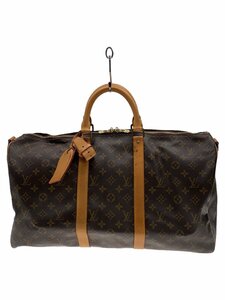 LOUIS VUITTON◆キーポル・バンドリエール50_モノグラム・キャンバス_BRW/PVC/BRW//