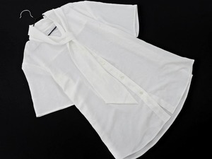 ネコポスOK Maker’s Shirt 鎌倉 ボウタイ ブラウス シャツ size38/白 ■◆ ☆ elc3 レディース