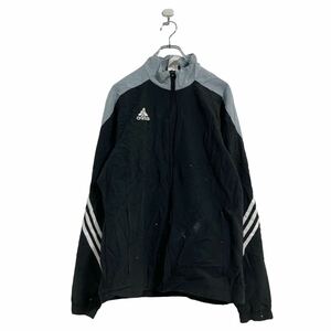 adidas ジャージ M ブラック グレー アディダス ウインドブレーカー 古着卸 アメリカ仕入 a605-6198