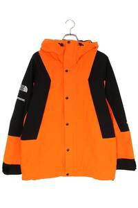 シュプリーム ノースフェイス ブルゾン Mountain Light Jacket サイズ:M パワーオレンジマウンテンライトジャケットブルゾン 中古 OM10