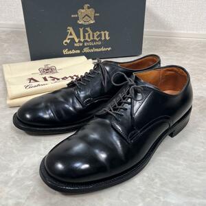 【美品】オールデン/Alden コードバン プレーントゥシューズ　革靴　5367