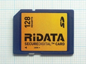 ★RiDATA ＳＤメモリーカード １２８ＭＢ 中古★送料８５円・１８５円