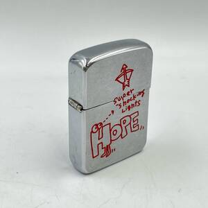 J997★ジッポ ZIPPO ライター ホープ HOPE SUPER SHOCKING LIGHTS 火花確認済 非売品