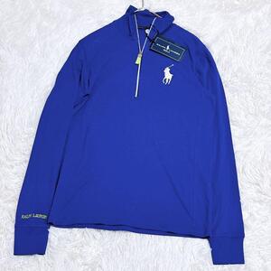 【タグ付き】RALPH LAUREN GOLF　ラルフローレン　ゴルフ ハーフジップ　カットソー pima cotton ピマコットン ポニー　ロゴ刺繍　長袖