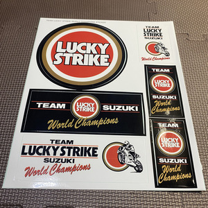 LUCKY STRIKE ラッキーストライク ワールドチャンピオン ステッカー セット　RH レーシング ヒーローズ RACING HEROES　付録