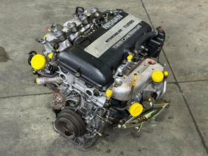 180SX E-RPS13 純正 エンジンASSY SR20DET 5MT ターボ 黒ヘッド 圧縮測定済 個人宅様配送不可 営業所止め可 (シルビア/S13/S14/S15