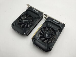 ♪▲【Palit】GeForce GTX 1050 Ti 4GB GDDR5 128bit グラフィックボード 部品取り 2点セット まとめ売り 1121 13