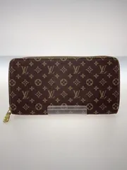 LOUIS VUITTON ジッピー・ウォレット_モノグラム・イディール_RED キャンバス ブラウン 総柄 レディース