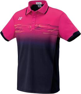 ★YONEX メンズ ゲームシャツ[10257](ネイビー/ピンク)(SS) 新品！！★