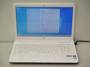 △NEC LS150/H PC-LS150HS6W Pentium B970 2.3Ghz 4GB 750GB(HDD) DVDマルチ 15.6インチ HD 1366×768 Windows 10 Home