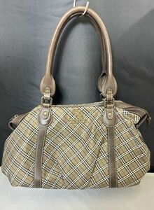 BURBERRY BLUE LABEL■バーバーリーブルーレーベル　チェック柄　ハンドバッグ■中古品 