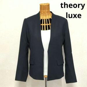 セオリーリュクス　theory luxe　ウール混 ノーカラー　ジャケット