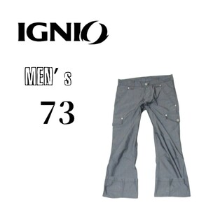 送料込み メンズ73◇IGNIO◇カーゴパンツ　ゴルフ　gray