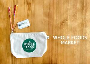 WHOLE FOODS MARKET ホールフーズ　ポーチ　ホールフーズマーケット　オーガニックコットン