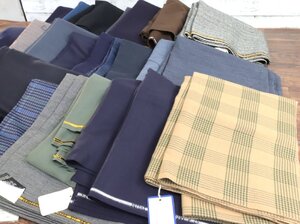 【ト長】紳士服 紳士服 布地 スーツ生地など 大量まとめ Norman Hartnell ジョンクーパー CROMBIE カシミヤ シルク IR000IOB34