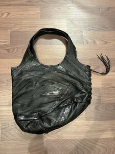 kMRii / DEADSTOCK_ hand made LEATHER BAG _underground handmake ＢＲＡＮＤ _fm jp_L