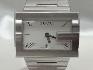 《期間限定セール！》【GUCCI】 100M クォーツ サファイアガラス 3ATM グッチ 腕時計 中古 メンズ カレンダー付 R6年12月電池交換済