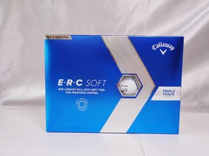 2023 キャロウェイ Callaway E・R・C SOFT ボール TRIPLE TRACK ホワイト■1ダース