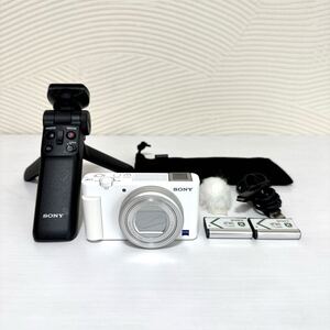 1円 〜【美品】SONY ソニー VLOGCAM ZV-1 コンパクト デジタル カメラ カメラ シューティンググリップキット 売り切り！